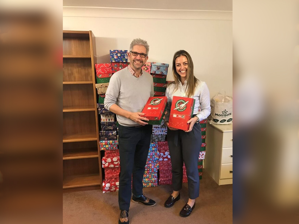 Sonning Common nursing home shares the gift of giving with donations for charity.
