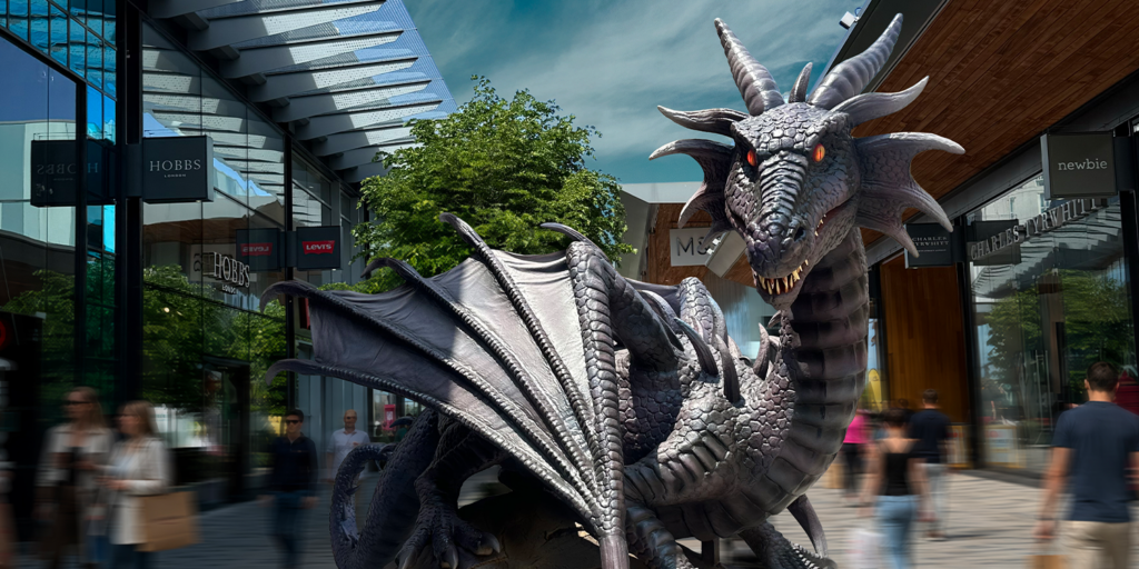 Five animatronic dragons, interactive trails, free family activities and community art installations are bringing magical adventures to The Lexicon.