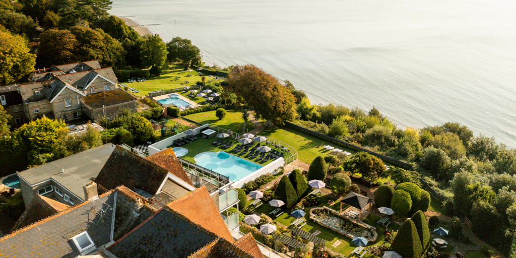 Escape to the beautiful Isle of Wight with two nights at cliff-top Luccombe Hall Hotel.