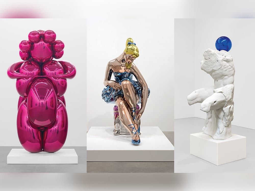 A new exhibition by American artist Jeff Koons at Oxford’s Ashmolean Museum includes work never seen before in the UK.