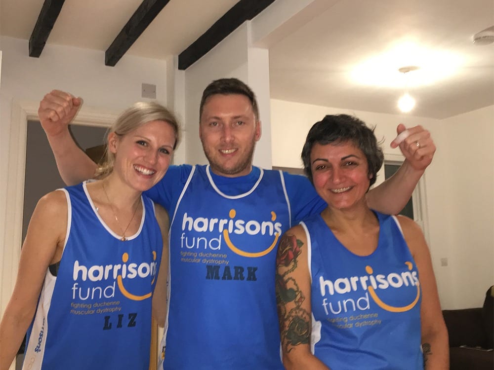 Relatives join forces to help boost Harrison’s Fund at Surrey Half Marathon