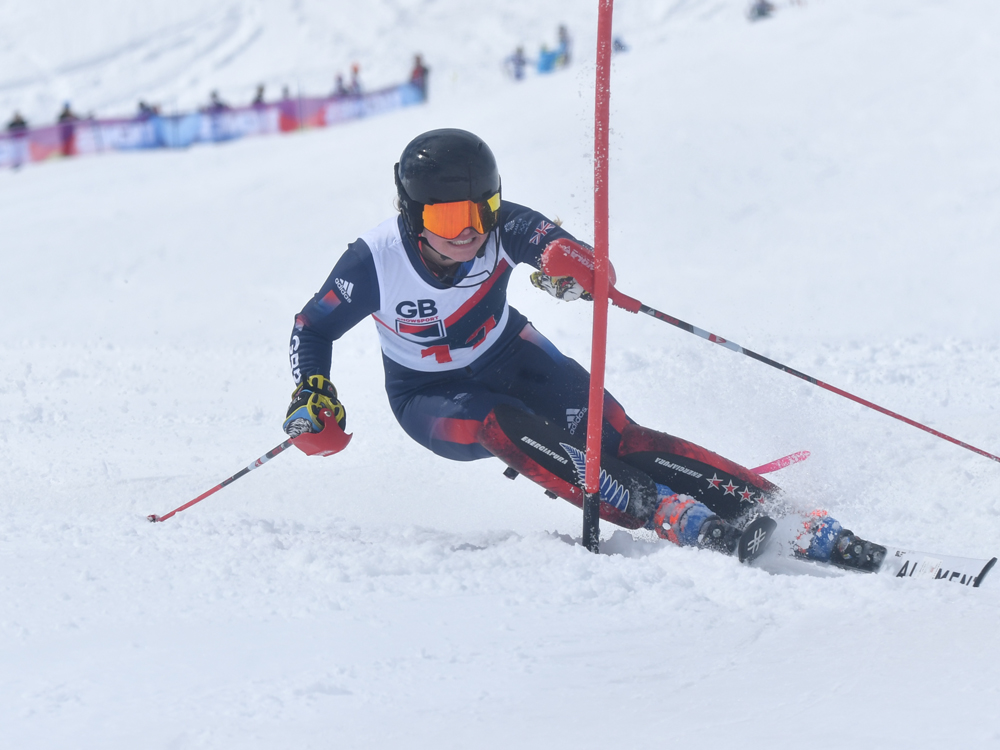 Teenager Molly Butler is helping make her alpine skiing dreams come true through her art exhibition at The Hideaway Café.