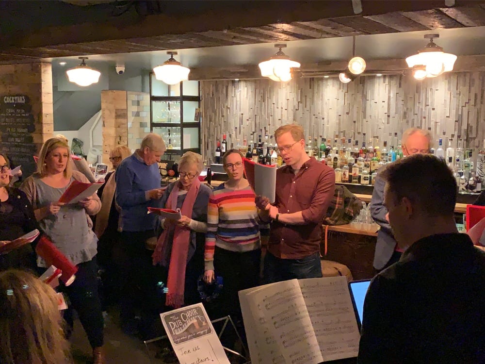 Fancy a drink? And a sing-along? Join Putney’s Pub Choir, brainchild of local pianist, vocalist and music tutor Carl Speck