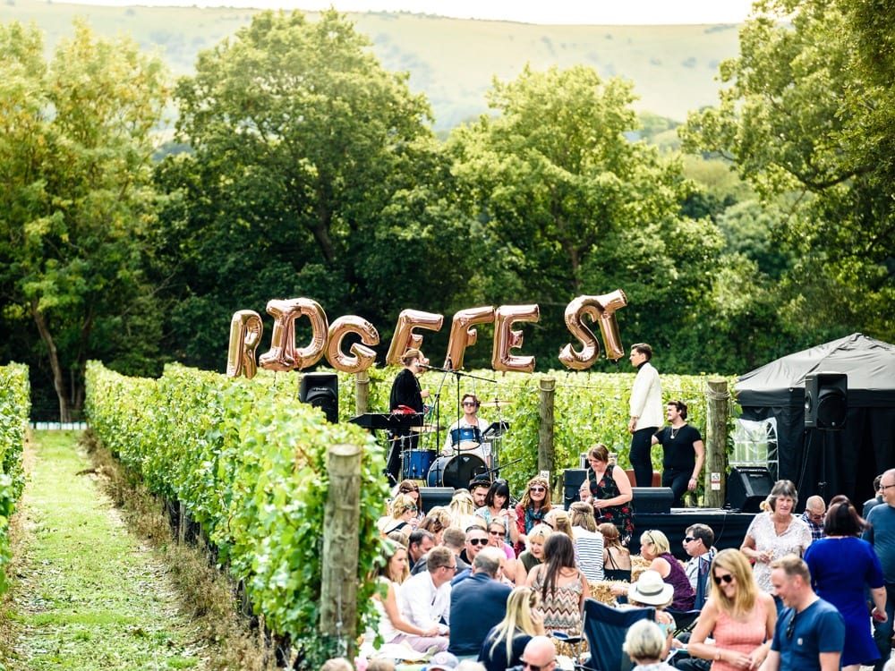 Raise a glass of Ridgeview English Sparkling Wine to Ridgefest