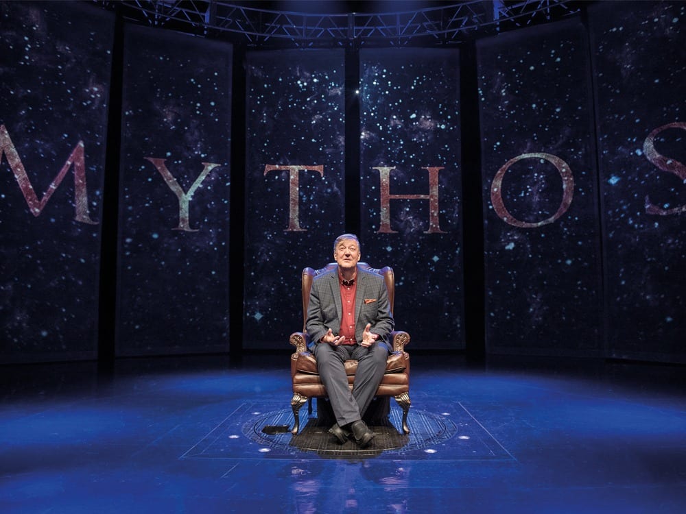 Actor, comedian & writer Stephen Fry, 62, tells us about his new show Mythos: A Trilogy – Gods. Heroes. Men which is on tour this month, including Oxford & London