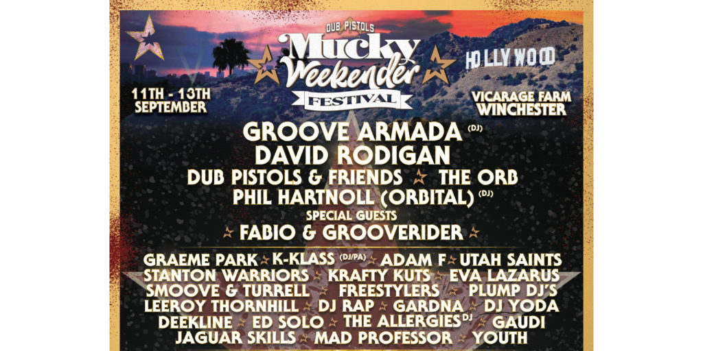 DJ Yoda, Fabio + Grooverider, Jaguar Skills, Dave Rodigan & more will star at magical Mucky Weekender in Micheldever, 11th-13th September 