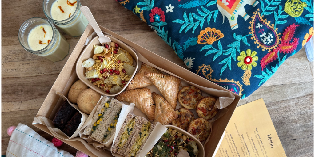 Parul Gupta is the founder of boutique catering business The Travelling Tikki in West Horsley creating food experiences inspired by India