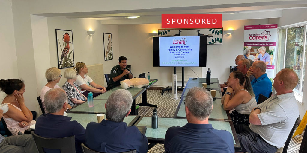 The live-in care manager at Guardian Angel Carers was a guardian angel in a very literal sense after helping save a man’s life earlier in the year