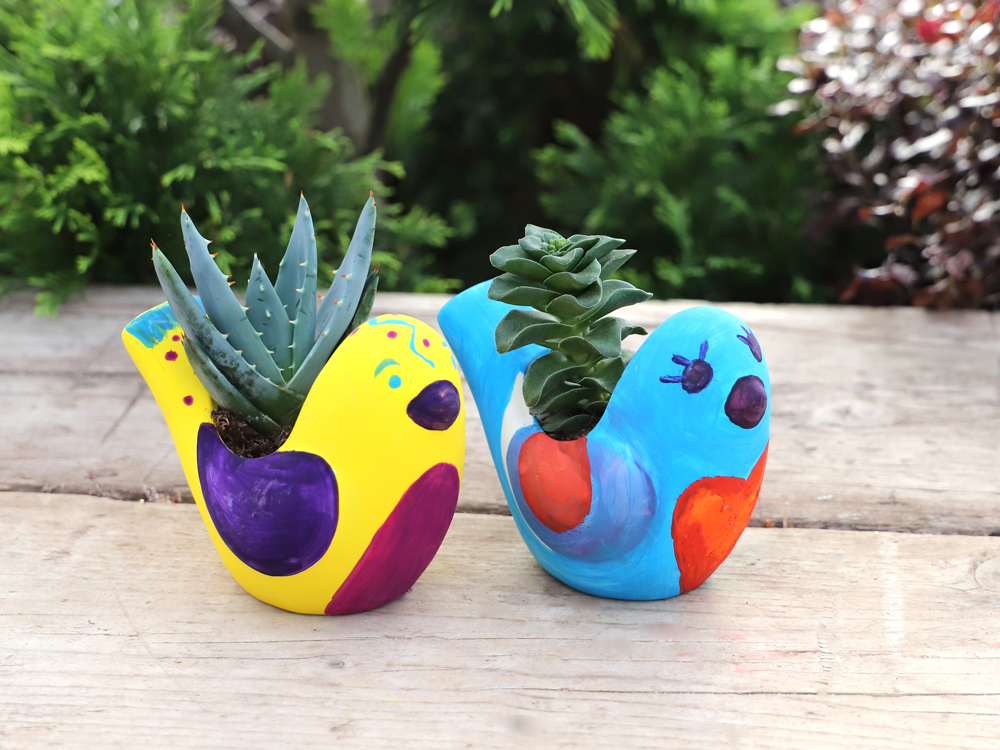 Keep the little ones entertained this February with a visit to Squire's to paint a bird flowerpot.