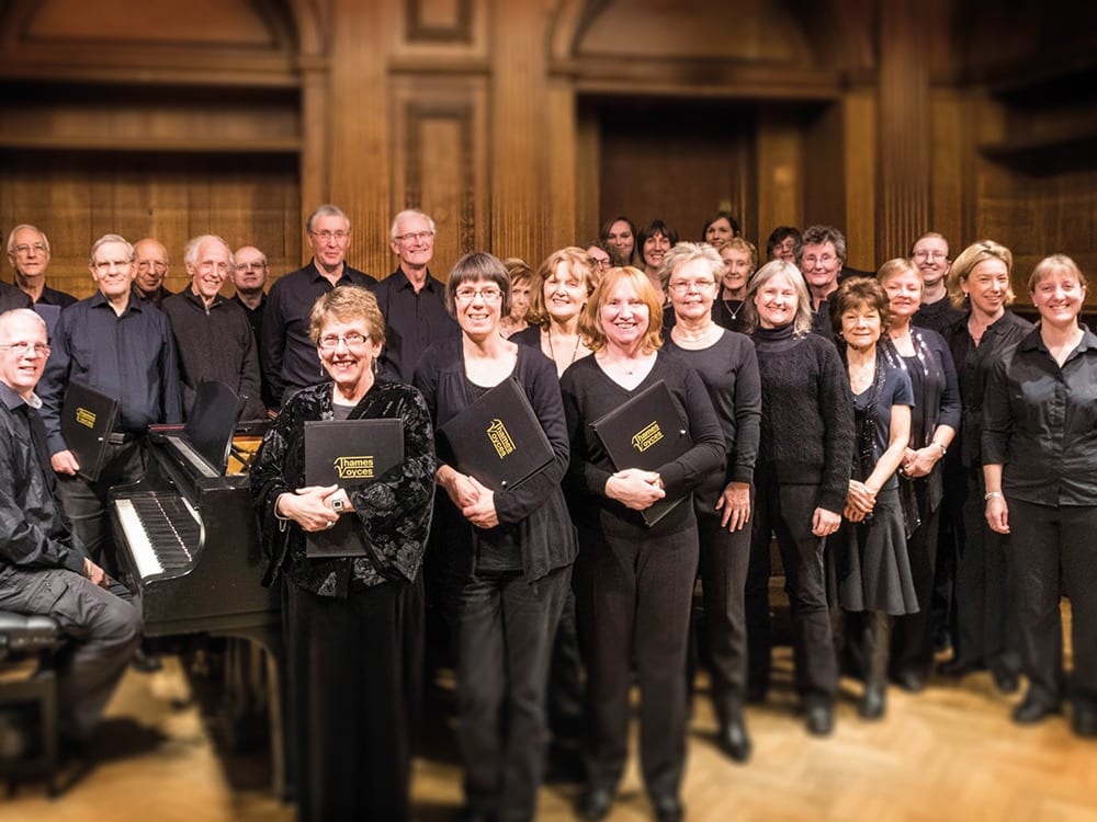 Music-lovers can enjoy the dulcet tones of Thames Voyces at their annual visit to St Joseph’s Church in the centre of Bracknell at 7.30pm on Saturday, 15th December