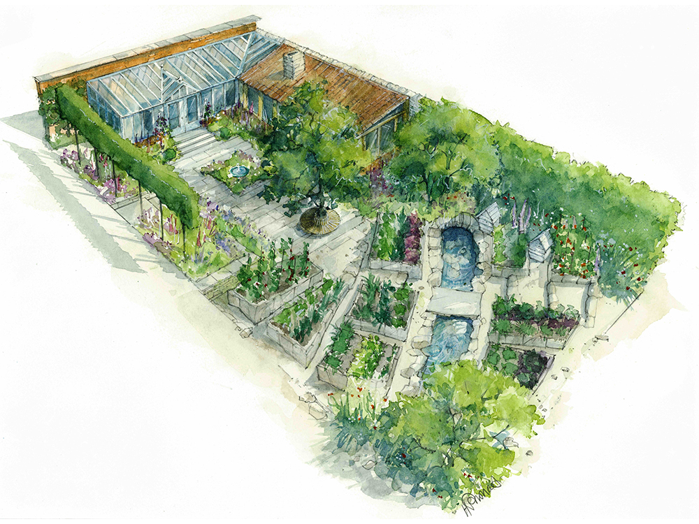 Mark Gregory returns to RHS Chelsea Flower Show 2023 with a “Plot To Plate” haven for Savills.