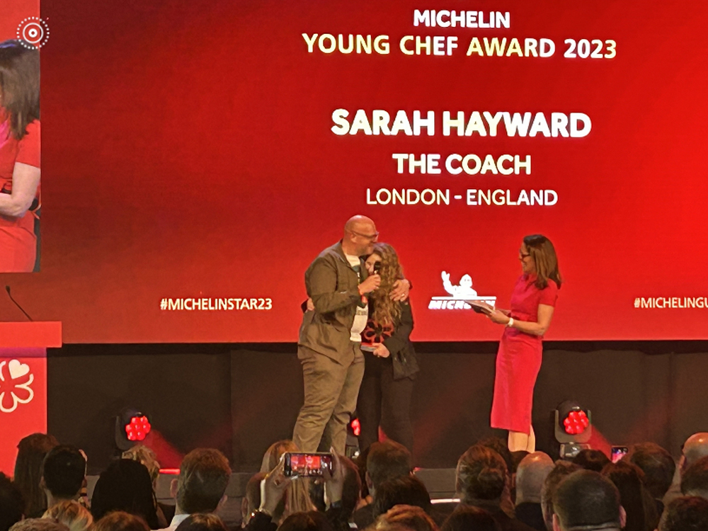 The Coach head chef Sarah Hayward wins Young Chef Award and Tom De Keyser retains tow Michelin stars at The Hand and Flowers.