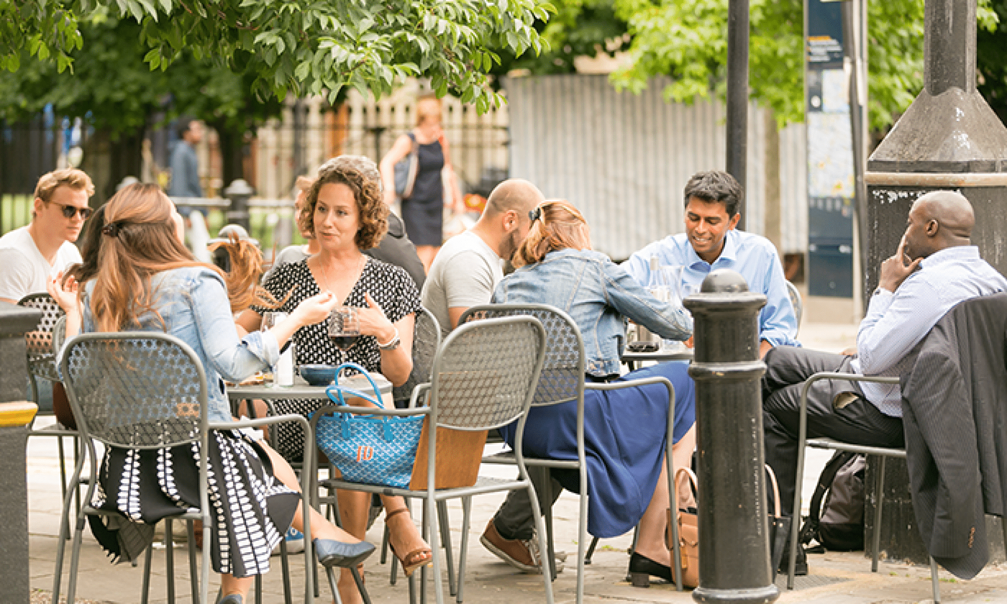 Food and drink, outside this summer in Vagabonds in Fulham