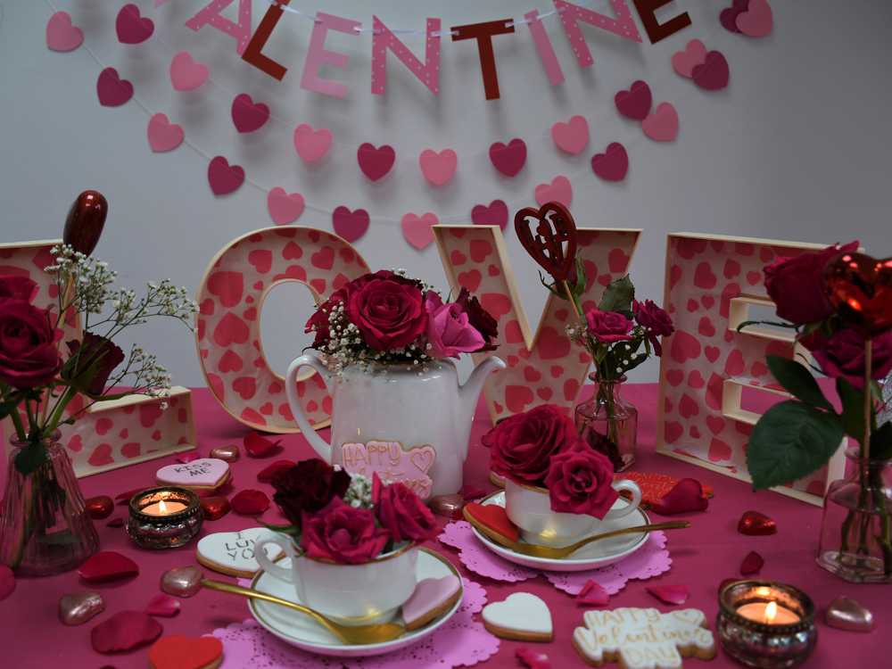 Valentine’s Day is the perfect time to create a tablescape filled with love for your partner, family, best friends or for a Galentines brunch with some ideas from AB Event Hire.