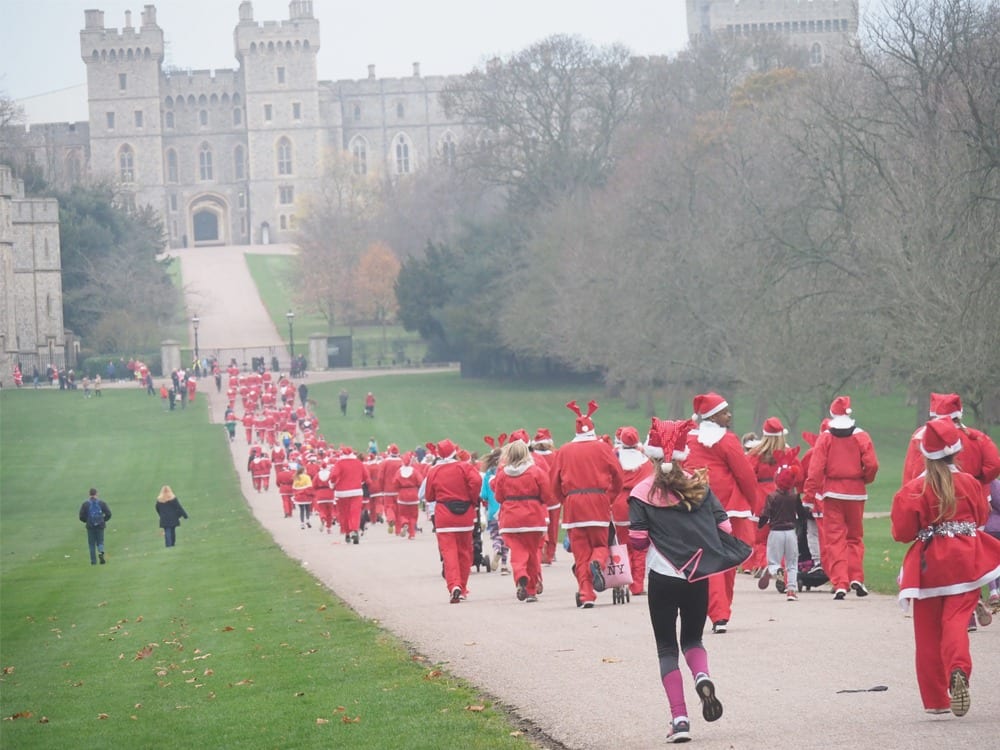 Join in the Santa run from Windsor Castle