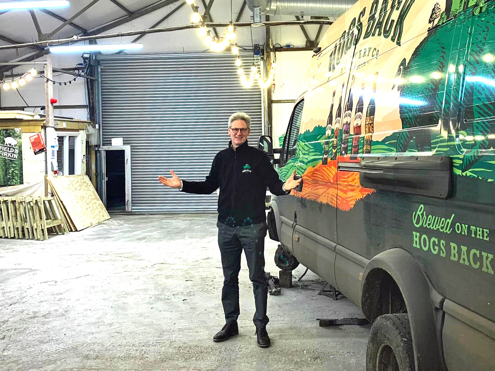 Surrey-based Hogs Back Brewery has stepped up to the national COVID-19 vaccination drive, offering its Hop Hangar as a drive-through facility for people in the area to receive the life-saving jab.