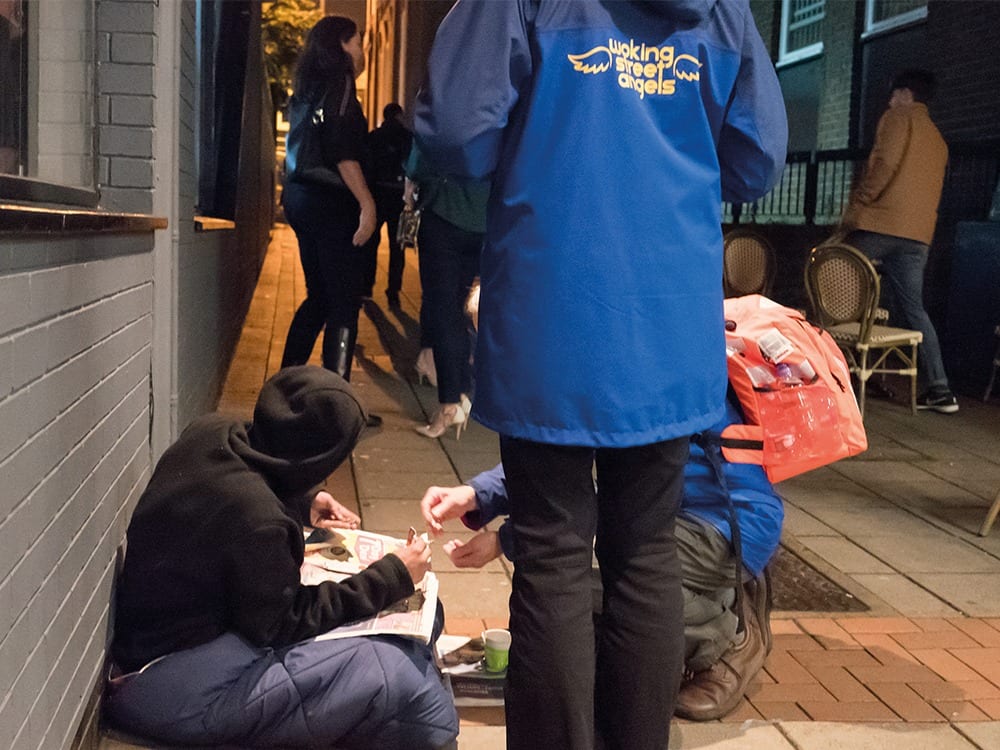 Do your children or grandchildren go out in Woking during weekend nights? If so, they will probably have met, or perhaps been helped by, Woking Street Angels.