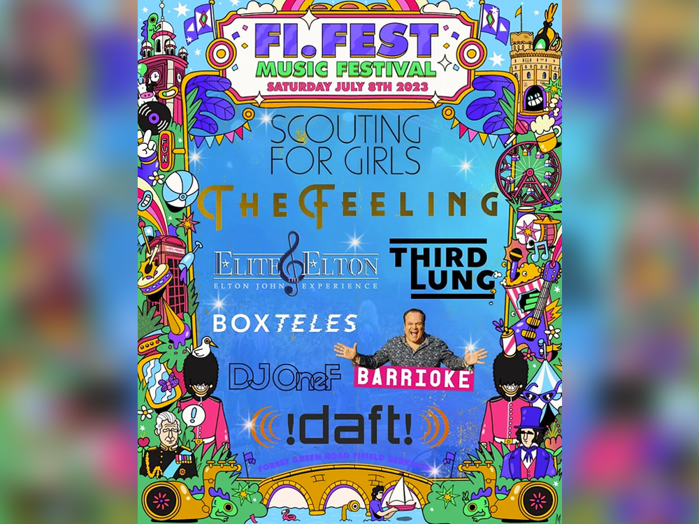 The fifth Fi.Fest on Saturday, 8th July at Stroud Farm in Forest Green Road will star Scouting For Girls and The Feeling.