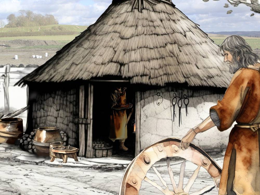 Archaeologists have unearthed an exceptionally rare Iron Age blacksmith’s workshop, dating back nearly 2,700 years to the earliest days of ironworking in Britain.